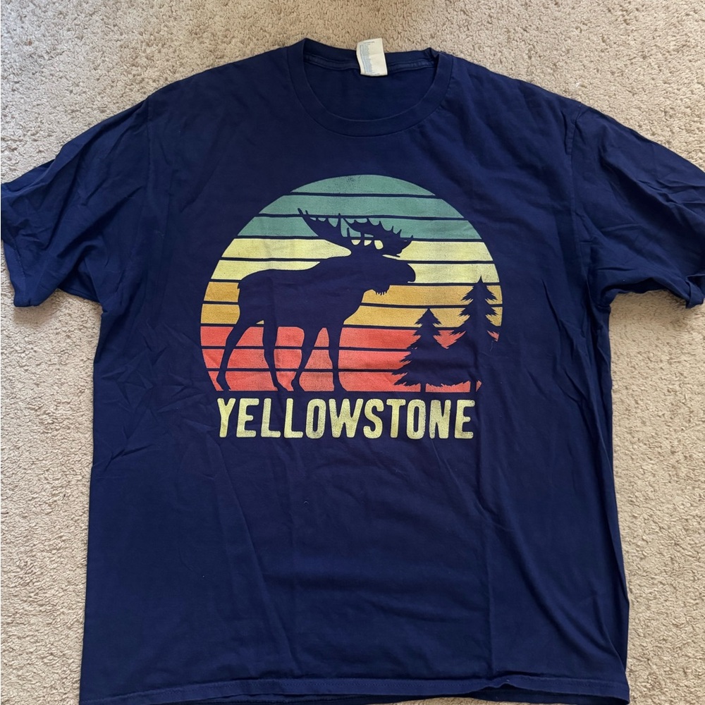 Yellowstone Navy Blue Graphic T-Shirt